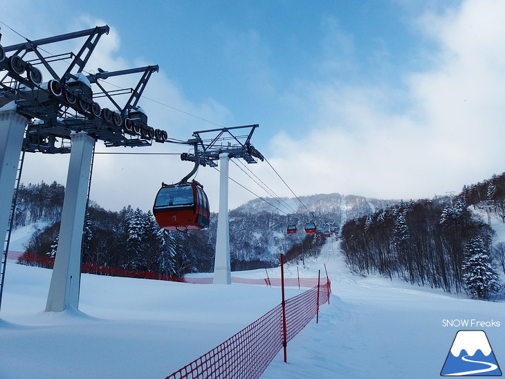 札幌国際スキー場 寒さにも負けず、大賑わい♪新設『エコークワッド』大活躍！